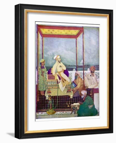 Shah Jahan I Mughal Emperor of India from 1628 to 1658 Known in His Youth as Prince Khurram-Abanindro Nath Tagore-Framed Photographic Print