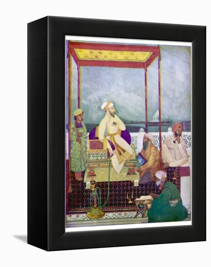 Shah Jahan I Mughal Emperor of India from 1628 to 1658 Known in His Youth as Prince Khurram-Abanindro Nath Tagore-Framed Premier Image Canvas