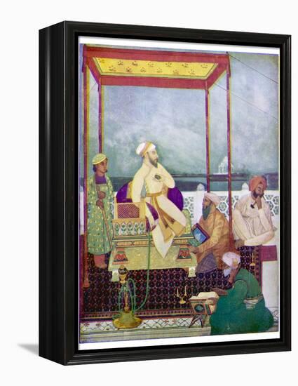 Shah Jahan I Mughal Emperor of India from 1628 to 1658 Known in His Youth as Prince Khurram-Abanindro Nath Tagore-Framed Premier Image Canvas