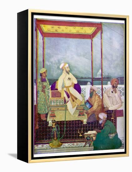 Shah Jahan I Mughal Emperor of India from 1628 to 1658 Known in His Youth as Prince Khurram-Abanindro Nath Tagore-Framed Premier Image Canvas