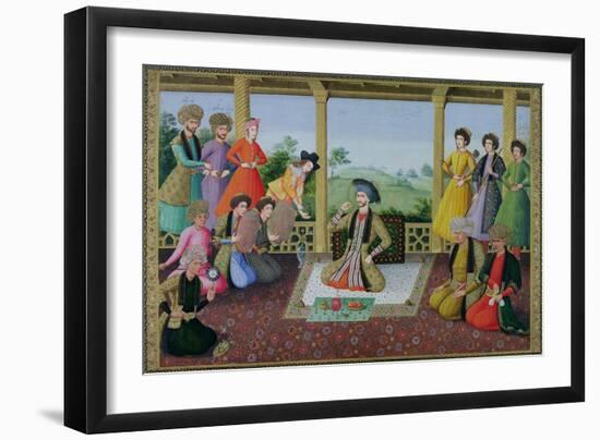 Shah Suleyman II and His Courtiers-null-Framed Giclee Print