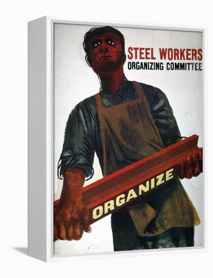 Shahn: Steel Union Poster-Ben Shahn-Framed Premier Image Canvas