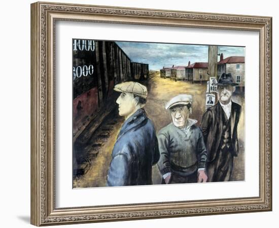 Shahn: Three Men-Ben Shahn-Framed Giclee Print