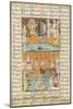Shahnameh de Ferdowsi ou le Livre des Rois. Mariage des trois filles de Séro, roi du Yémen.-null-Mounted Giclee Print