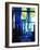 Shaker Blue Glass-Jody Miller-Framed Photographic Print