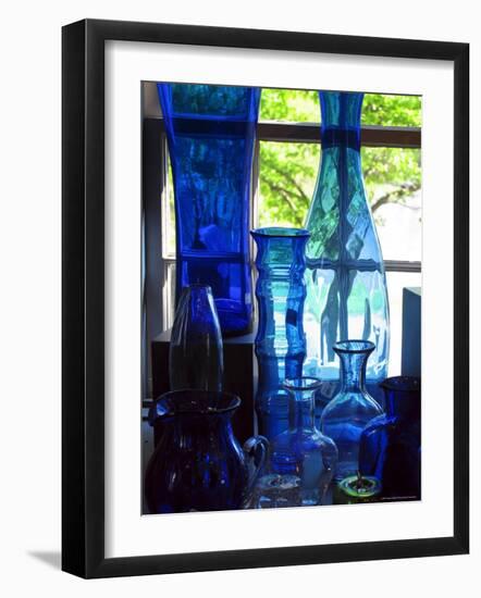 Shaker Blue Glass-Jody Miller-Framed Photographic Print