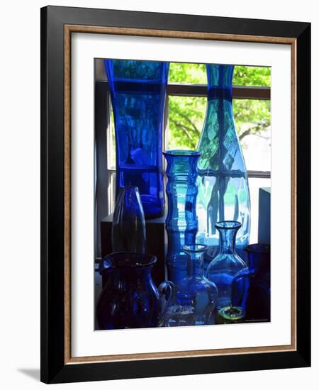 Shaker Blue Glass-Jody Miller-Framed Photographic Print