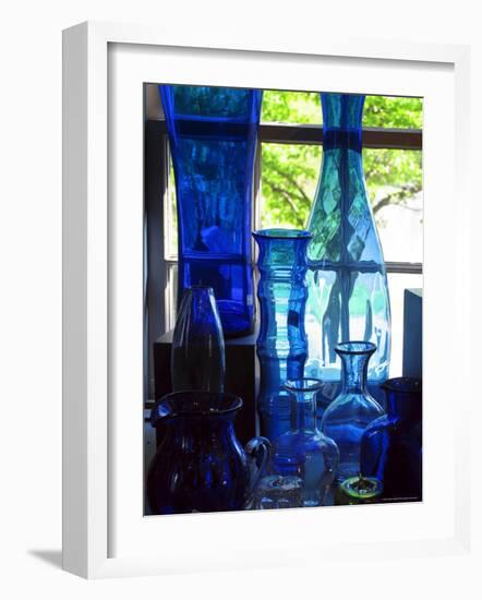 Shaker Blue Glass-Jody Miller-Framed Photographic Print