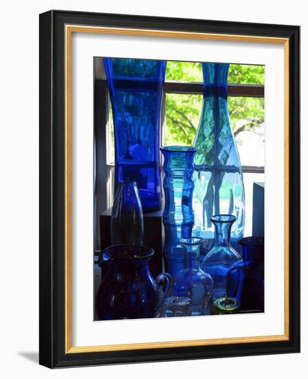 Shaker Blue Glass-Jody Miller-Framed Photographic Print