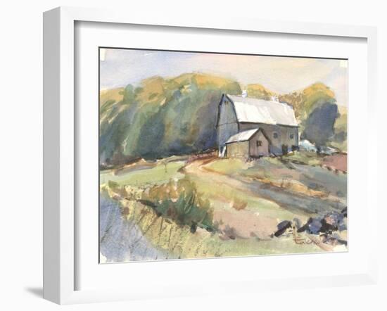 Shaker Farm Somers Connecticut-Stephen Calcasola-Framed Art Print