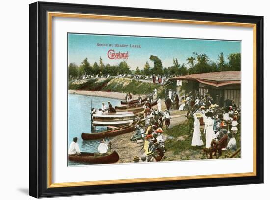 Shaker Lakes, Cleveland, Ohio-null-Framed Art Print