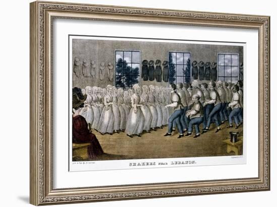 Shakers Near Lebanon, C1870-Currier & Ives-Framed Giclee Print