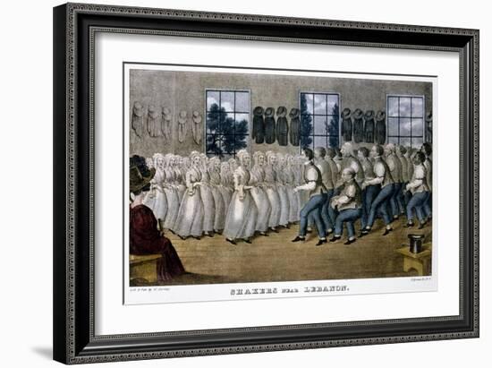 Shakers Near Lebanon, C1870-Currier & Ives-Framed Giclee Print