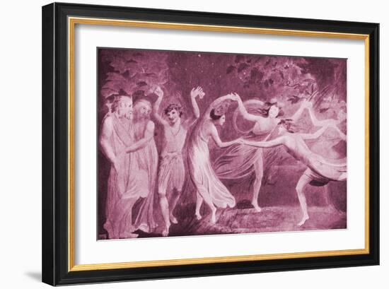 SHAKESPEARE - A MIDSUMMER-William Blake-Framed Giclee Print