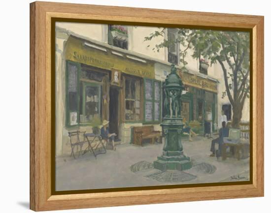 Shakespeare and Co, 2010-Julian Barrow-Framed Premier Image Canvas