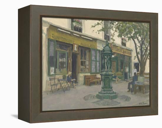 Shakespeare and Co, 2010-Julian Barrow-Framed Premier Image Canvas