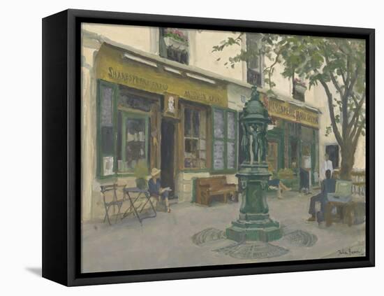 Shakespeare and Co, 2010-Julian Barrow-Framed Premier Image Canvas