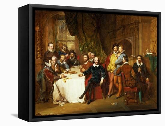 Shakespeare and His Friends at the Mermaid Tavern, 1850-John Faed-Framed Premier Image Canvas