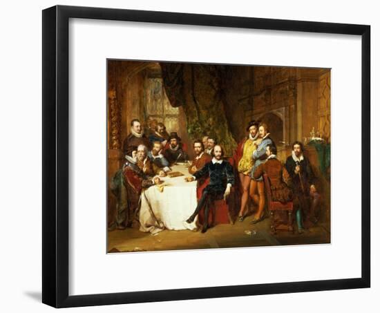 Shakespeare and His Friends at the Mermaid Tavern, 1850-John Faed-Framed Giclee Print