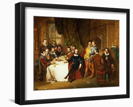 Shakespeare and His Friends at the Mermaid Tavern, 1850-John Faed-Framed Giclee Print