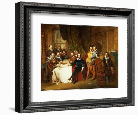 Shakespeare and His Friends at the Mermaid Tavern, 1850-John Faed-Framed Giclee Print