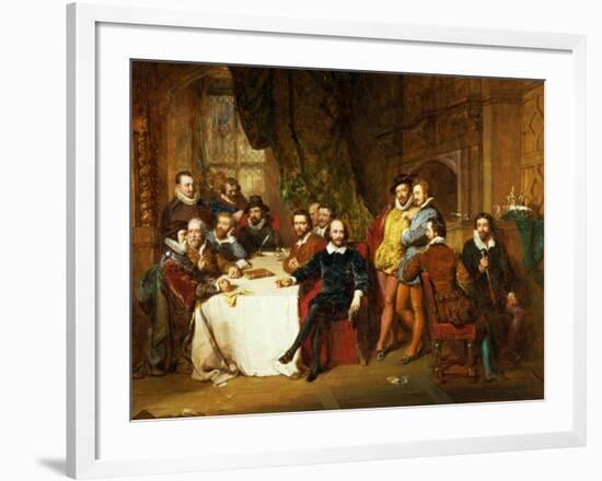 Shakespeare and His Friends at the Mermaid Tavern, 1850-John Faed-Framed Giclee Print