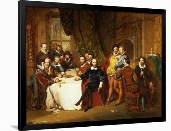 Shakespeare and His Friends at the Mermaid Tavern, 1850-John Faed-Framed Giclee Print