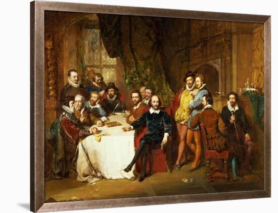 Shakespeare and His Friends at the Mermaid Tavern, 1850-John Faed-Framed Giclee Print