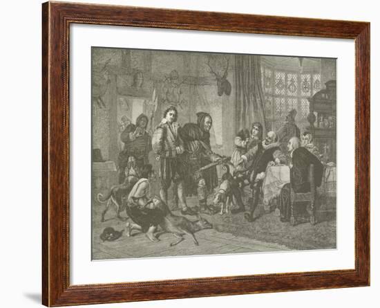 Shakespeare Arrested for Deer Stealing-Julius Friedrich Anton Schrader-Framed Giclee Print