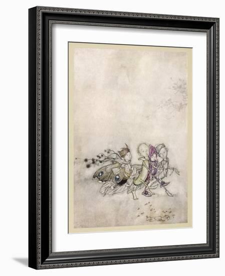 Shakespeare, Fairies-Arthur Rackham-Framed Art Print