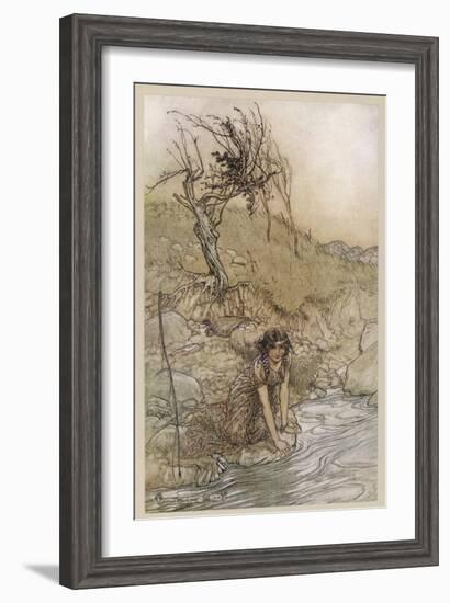 Shakespeare: Hermia-Arthur Rackham-Framed Art Print