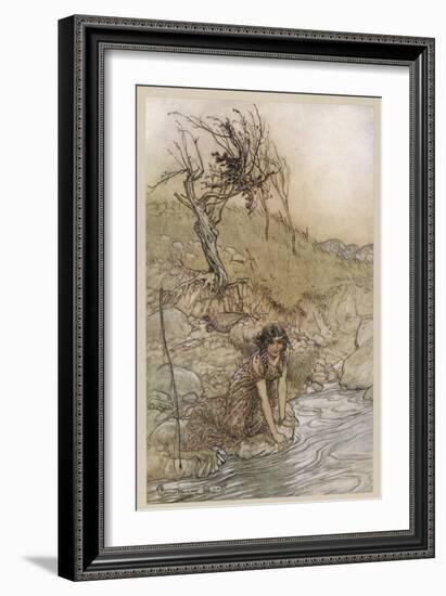 Shakespeare: Hermia-Arthur Rackham-Framed Art Print