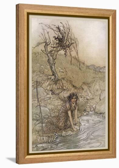 Shakespeare: Hermia-Arthur Rackham-Framed Stretched Canvas