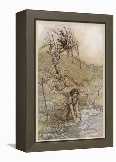 Shakespeare: Hermia-Arthur Rackham-Framed Stretched Canvas