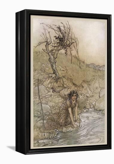 Shakespeare: Hermia-Arthur Rackham-Framed Stretched Canvas