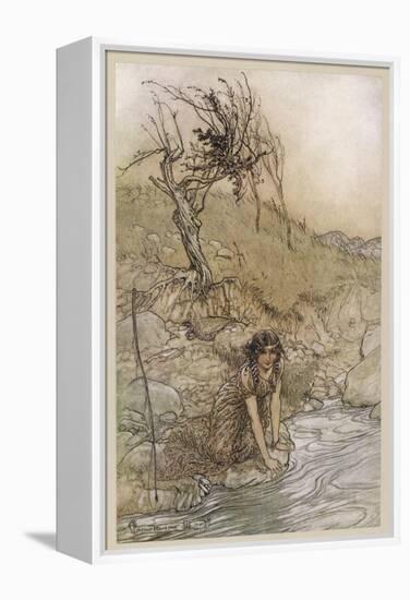 Shakespeare: Hermia-Arthur Rackham-Framed Stretched Canvas