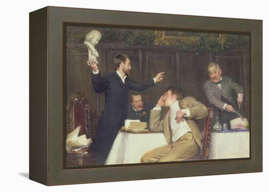 Shakespeare or Bacon-Alfred Edward Emslie-Framed Premier Image Canvas