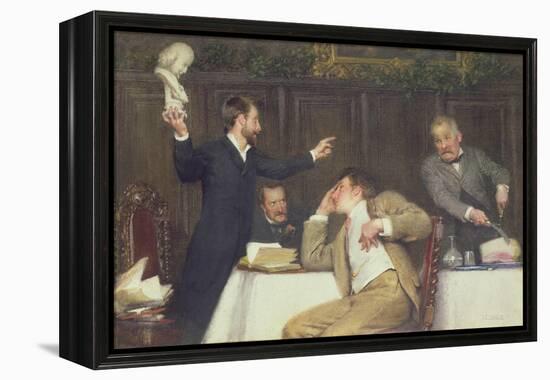 Shakespeare or Bacon-Alfred Edward Emslie-Framed Premier Image Canvas