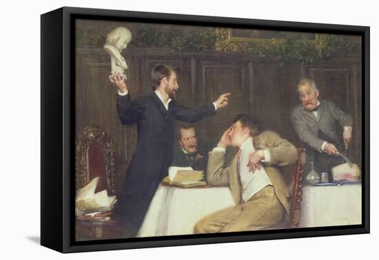 Shakespeare or Bacon-Alfred Edward Emslie-Framed Premier Image Canvas