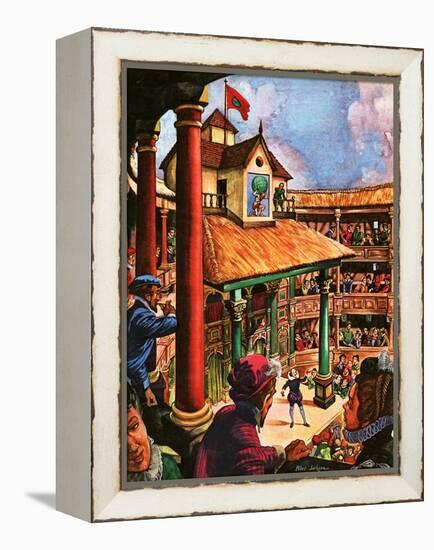 Shakespeare Performing at the Globe Theatre-Peter Jackson-Framed Premier Image Canvas