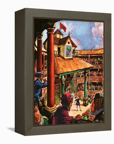 Shakespeare Performing at the Globe Theatre-Peter Jackson-Framed Premier Image Canvas