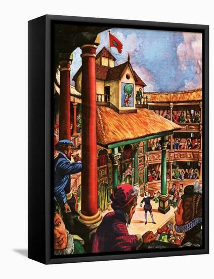 Shakespeare Performing at the Globe Theatre-Peter Jackson-Framed Premier Image Canvas