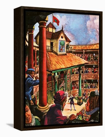 Shakespeare Performing at the Globe Theatre-Peter Jackson-Framed Premier Image Canvas