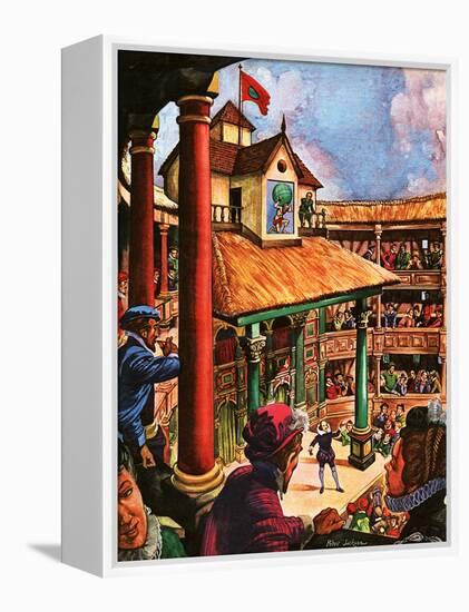 Shakespeare Performing at the Globe Theatre-Peter Jackson-Framed Premier Image Canvas