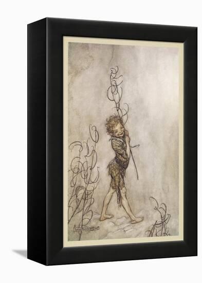 Shakespeare: Puck, 1908-Arthur Rackham-Framed Stretched Canvas