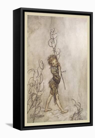 Shakespeare: Puck, 1908-Arthur Rackham-Framed Stretched Canvas