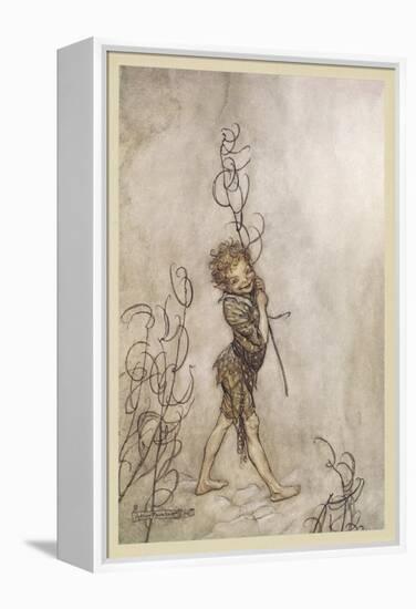 Shakespeare: Puck, 1908-Arthur Rackham-Framed Stretched Canvas