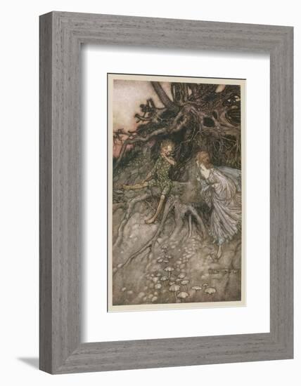 Shakespeare, Puck, Fairy-Arthur Rackham-Framed Photographic Print