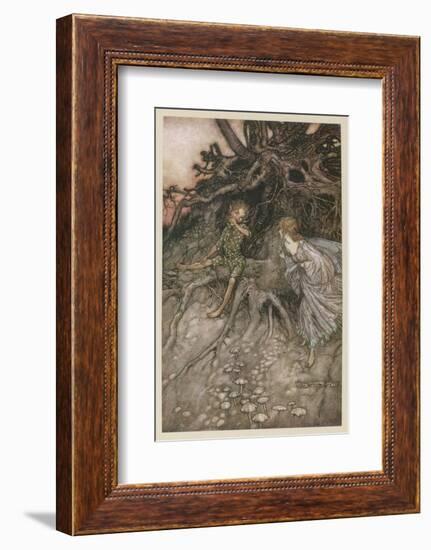 Shakespeare, Puck, Fairy-Arthur Rackham-Framed Photographic Print