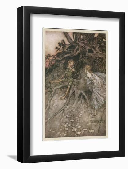 Shakespeare, Puck, Fairy-Arthur Rackham-Framed Photographic Print